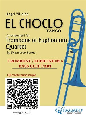 cover image of Trombone/Euphonium 4 part of "El Choclo" for Quartet